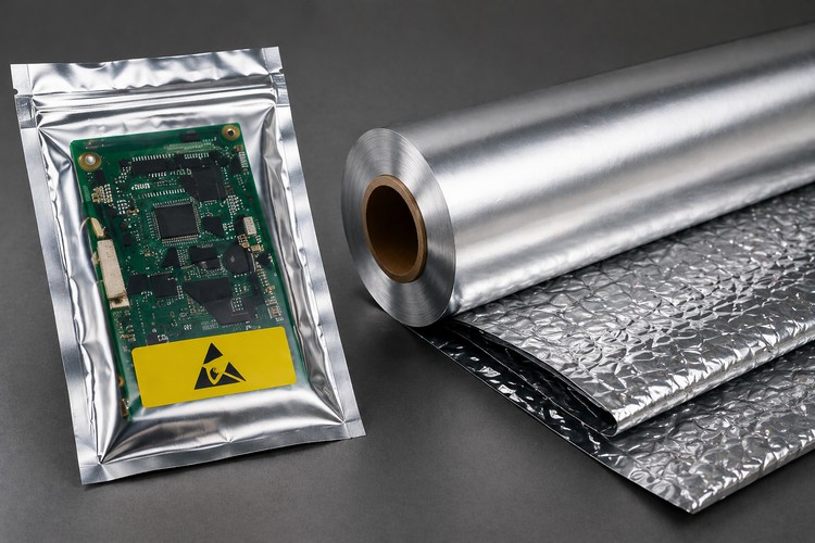 Alu fólie a sáčky pro balení elektroniky